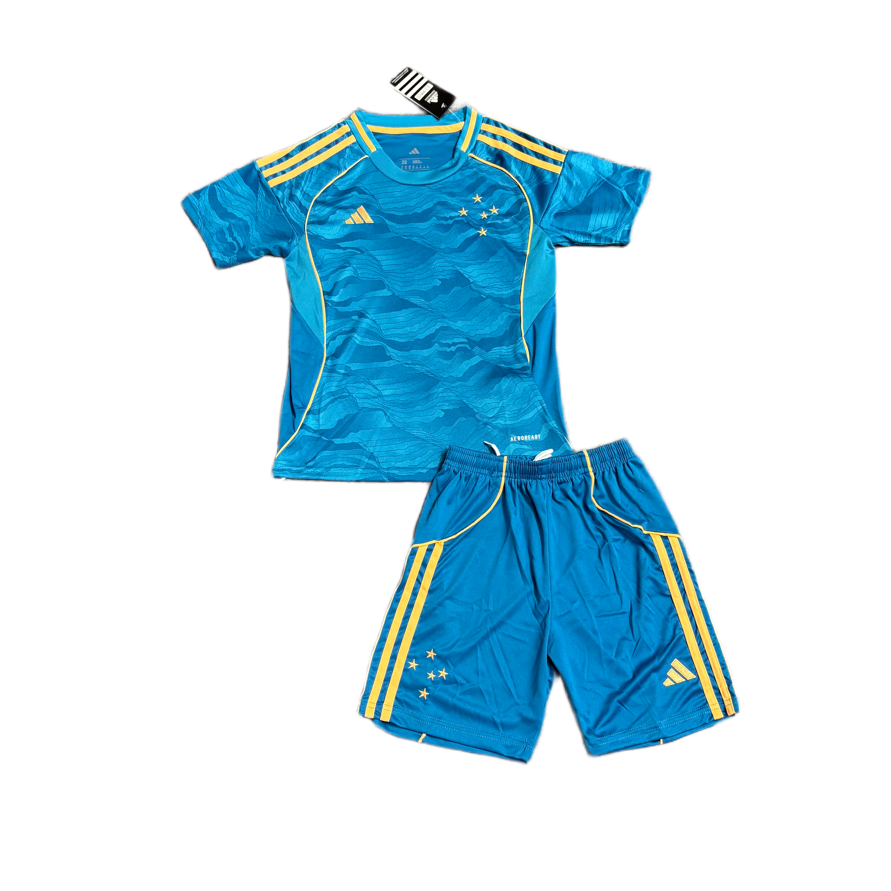 Conjunto Infantil Cruzeiro III 25/26 - Azul e Dourado
