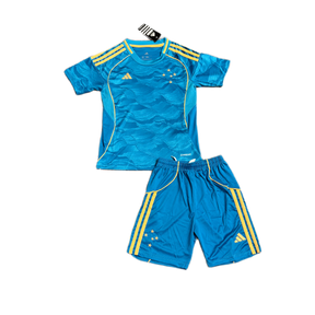 Conjunto Infantil Cruzeiro III 25/26 - Azul e Dourado