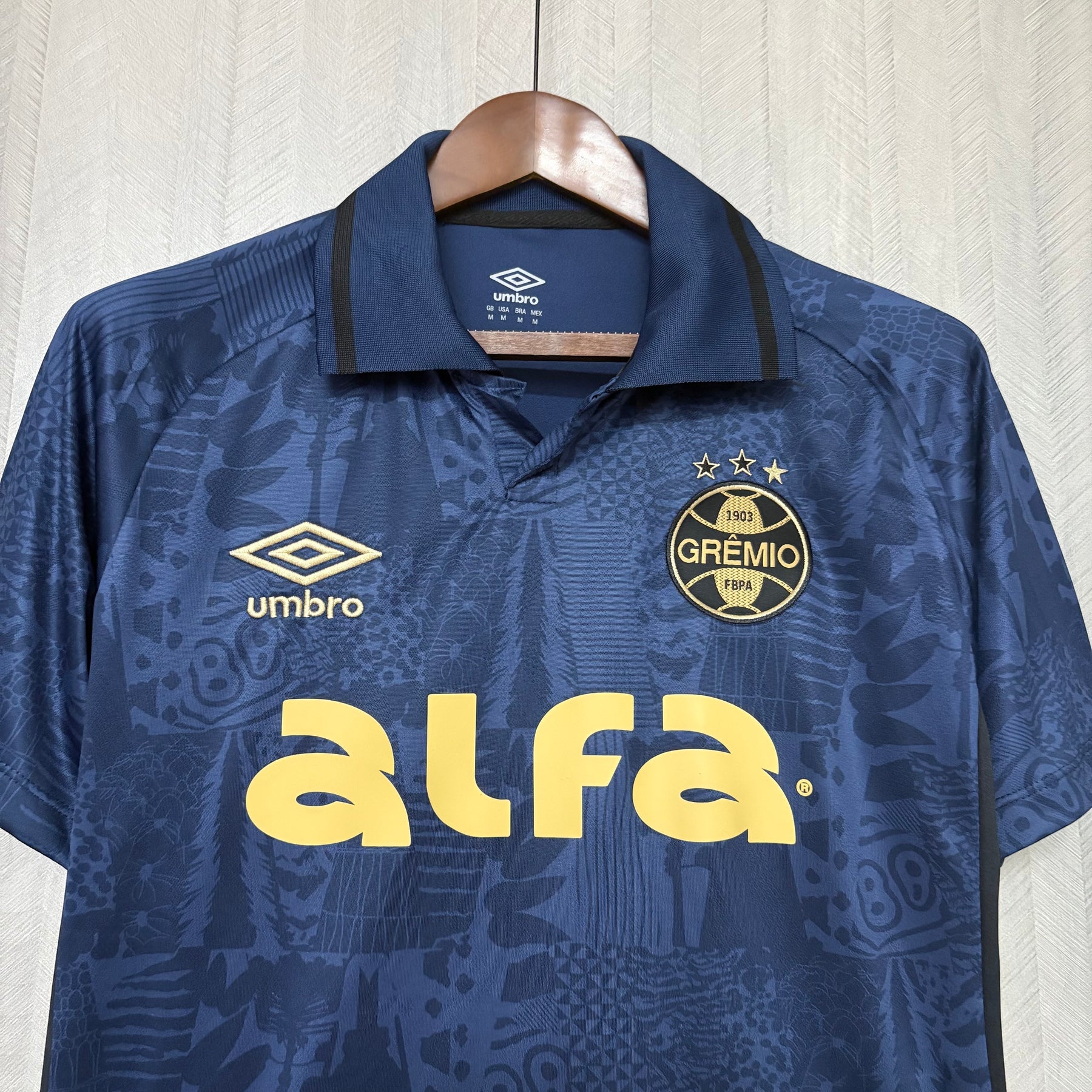 Camisa Grêmio away 25/26 - Azul e Amarelo