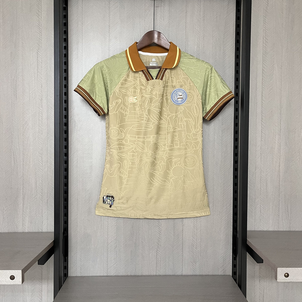 Camisa Bahia Edição Especial 25/26 - Versão Feminina Baby Look Bege