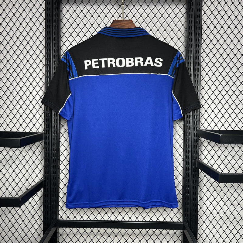 Camisa Flamengo de Goleiro 1999 - Versão Retrô Lubrax Azul