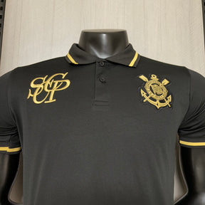 Camisa Polo Corinthians 2025 - Preta