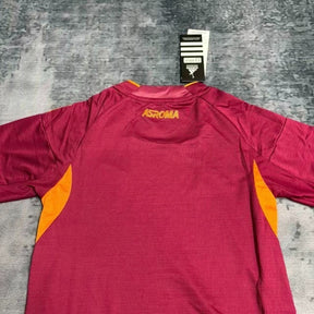 Conjunto Roma 25/26 Home - Vermelho e laranja