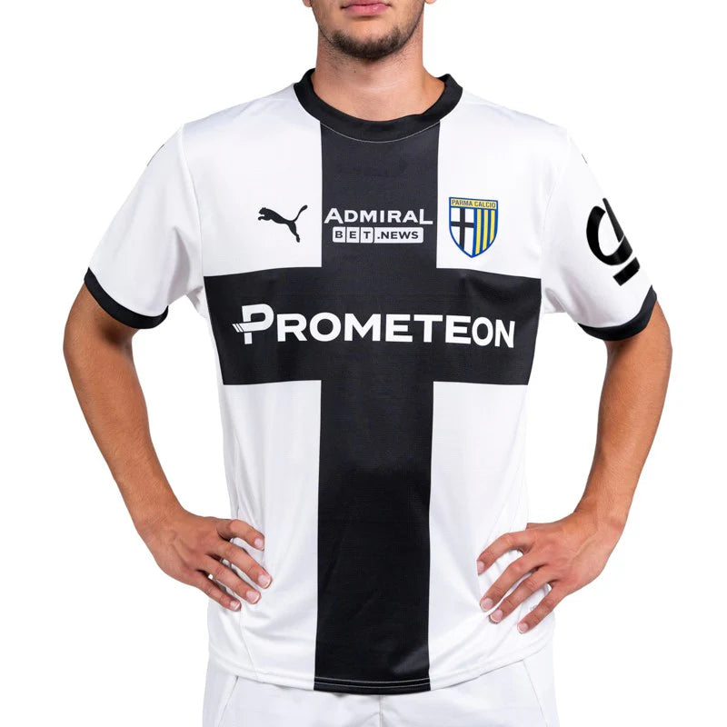 Camisa Parma Home 24/25 - Preto e Branco