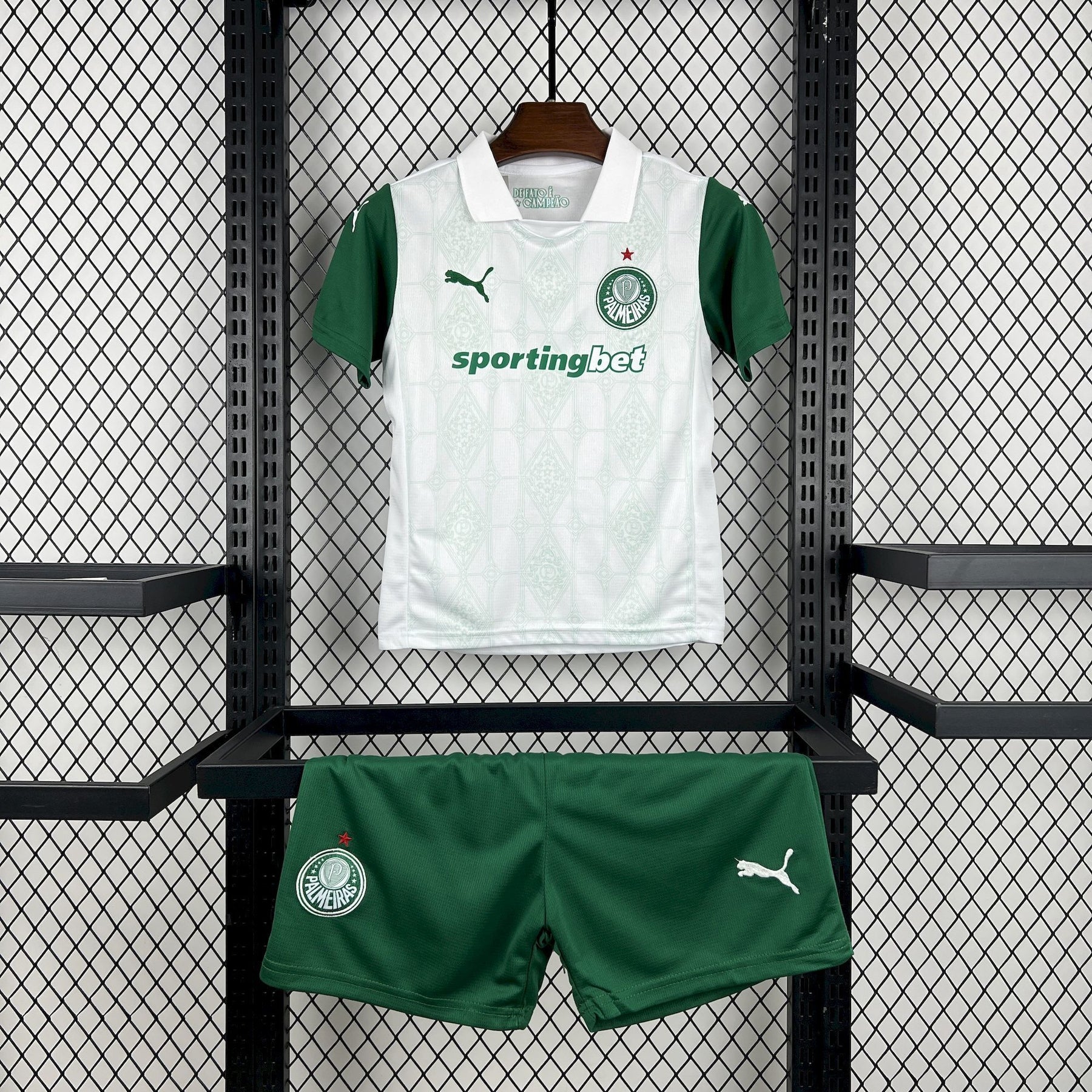 Conjunto Palmeiras 25/26 Home - Verde e branco