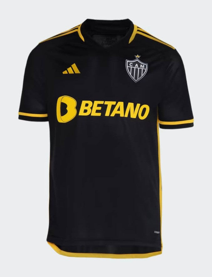 Camisa Atlético Mineiro III 23/24 - Versão Torcedor Preto e Amarelo