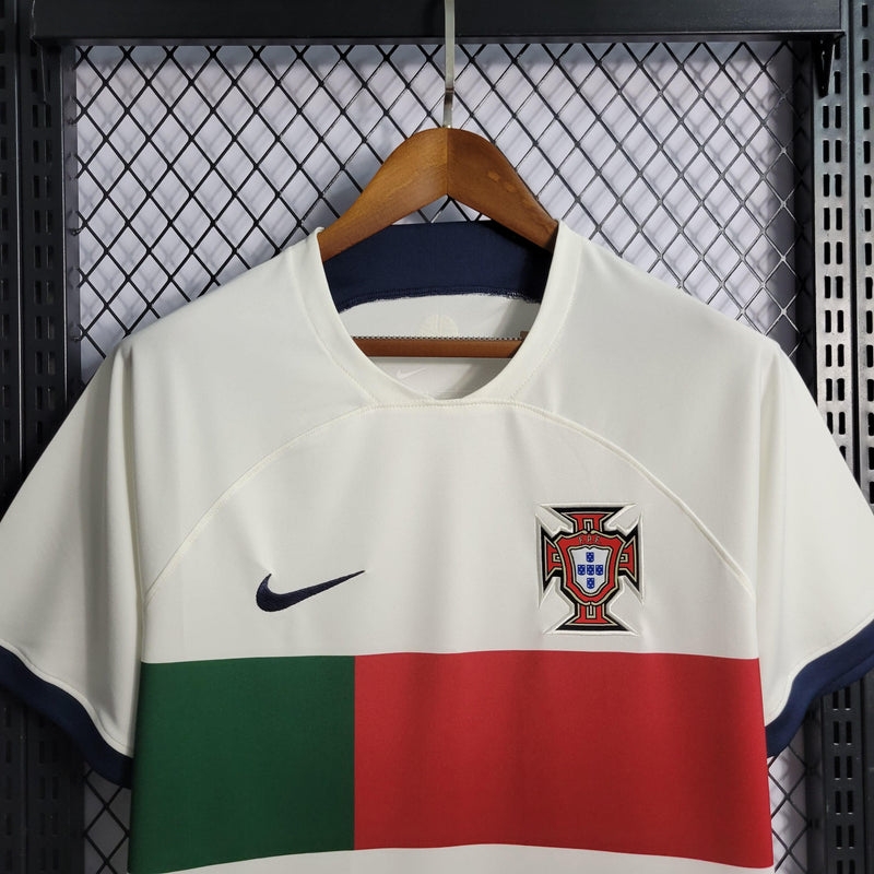 Camisa Portugal Away 2022 - Branca