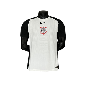 Camisa Corinthians Titular 2025/26 - Versão Jogador Preto e Branco