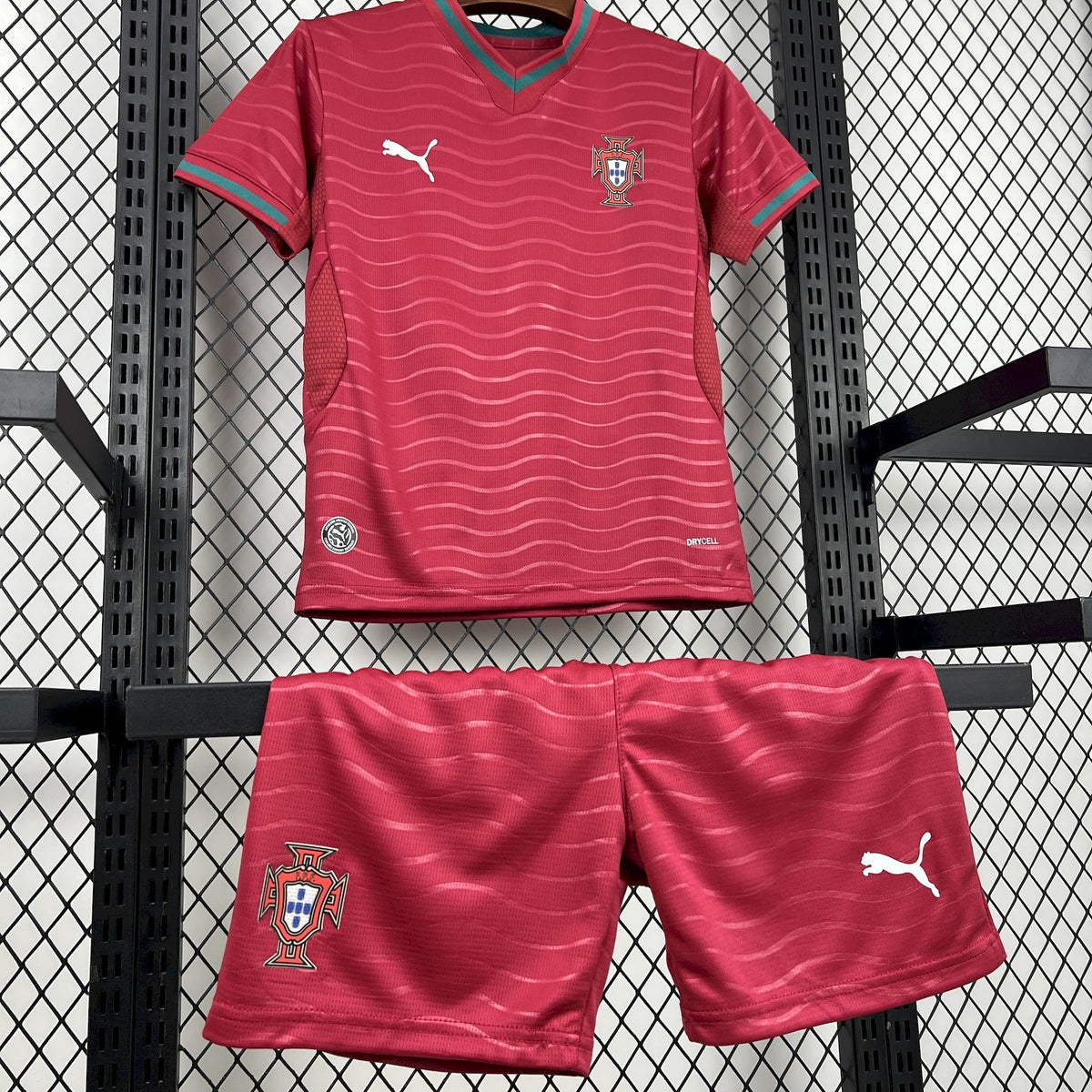 Conjunto Infantil Portugal Titular 26/27 - Vermelho