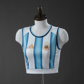 Camisa Baby Look Argentina - Copa do Mundo 2026