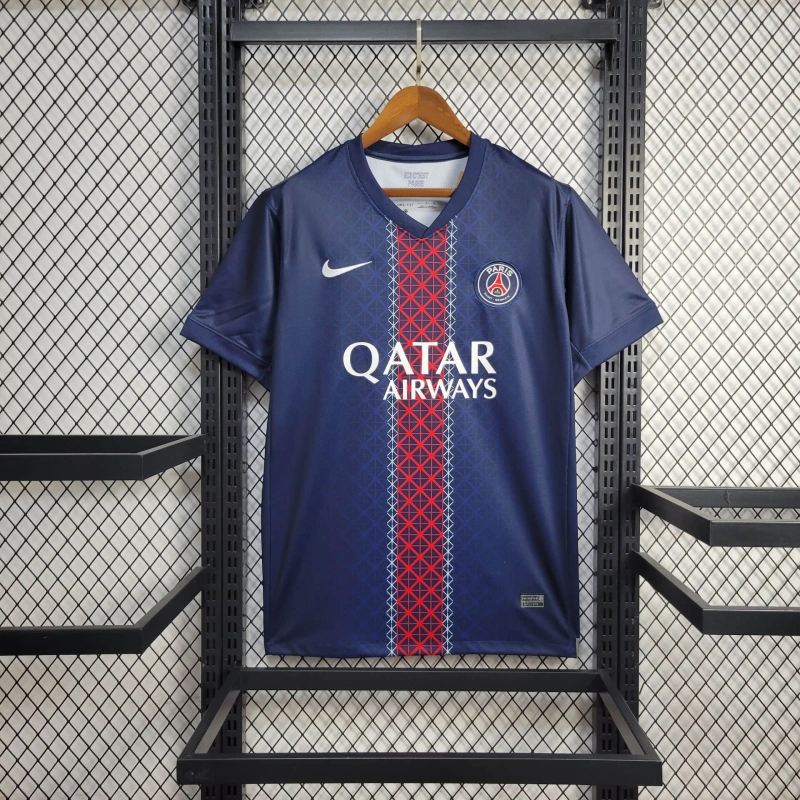 Camisa PSG Titular 25/26 - Azul e Vermelho