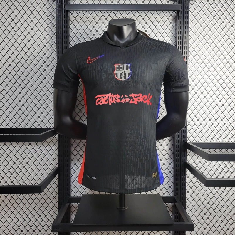 Camisa Barcelona Fora 2024/25 - Versão Jogador Travis Scott Cactus Jack