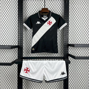 Conjunto Vasco 25/26 Home - Preto e branco