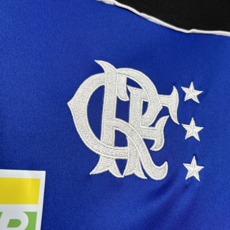 Camisa Flamengo de Goleiro 1999 - Versão Retrô Lubrax Azul