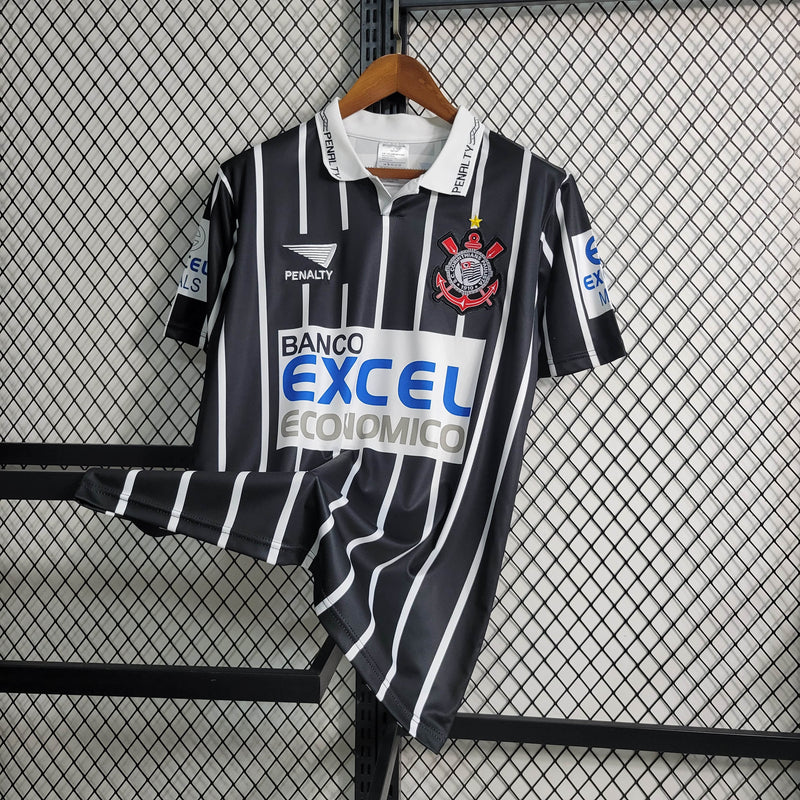 Camisa Corinthians Titular 1997 - Versão Retrô Preta