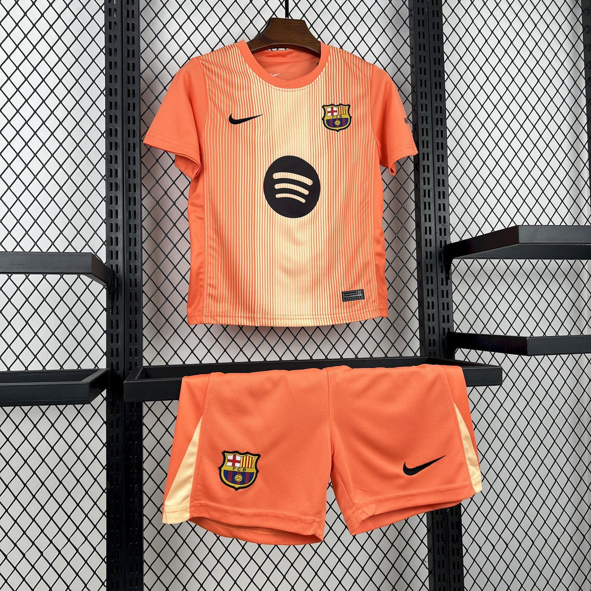 Conjunto Infantil Barcelona 25/26 - Laranja