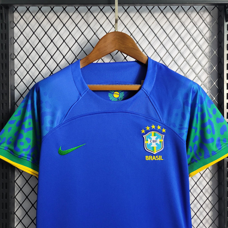 Camisa Brasil Away 2022 Feminina - Azul