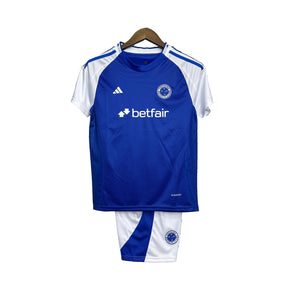 Conjunto Infantil Cruzeiro Titular 25/26 - Azul