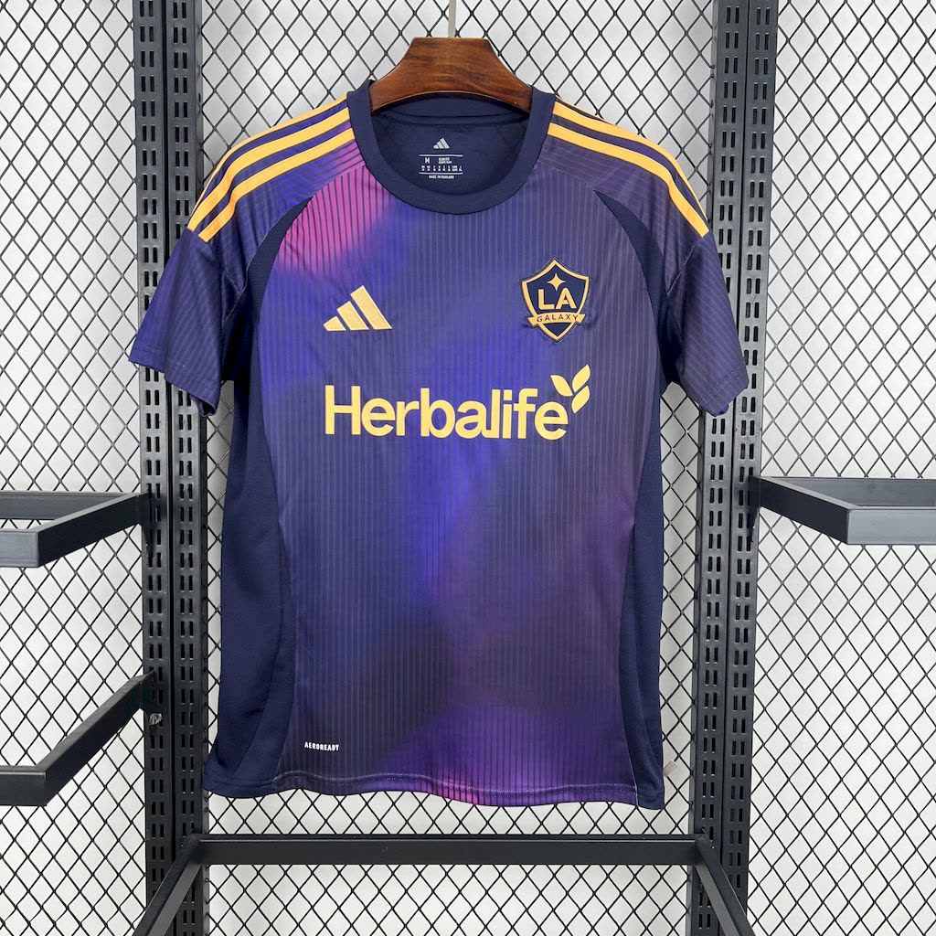 Camisa Los Angeles Galaxy Fora 25/26 - Roxa e Azul
