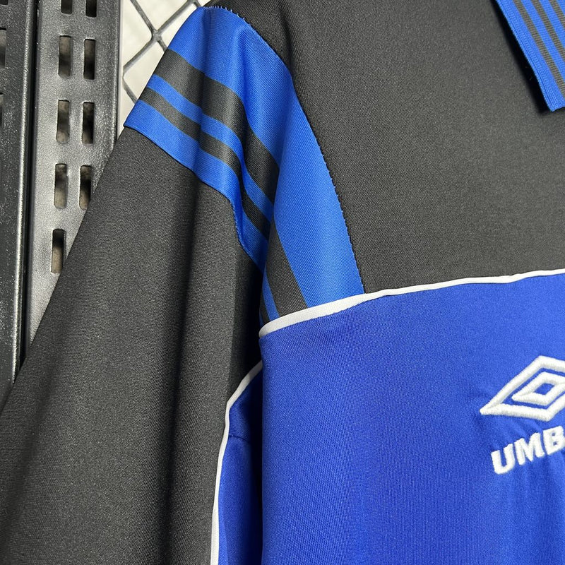 Camisa Flamengo de Goleiro 1999 - Versão Retrô Lubrax Azul