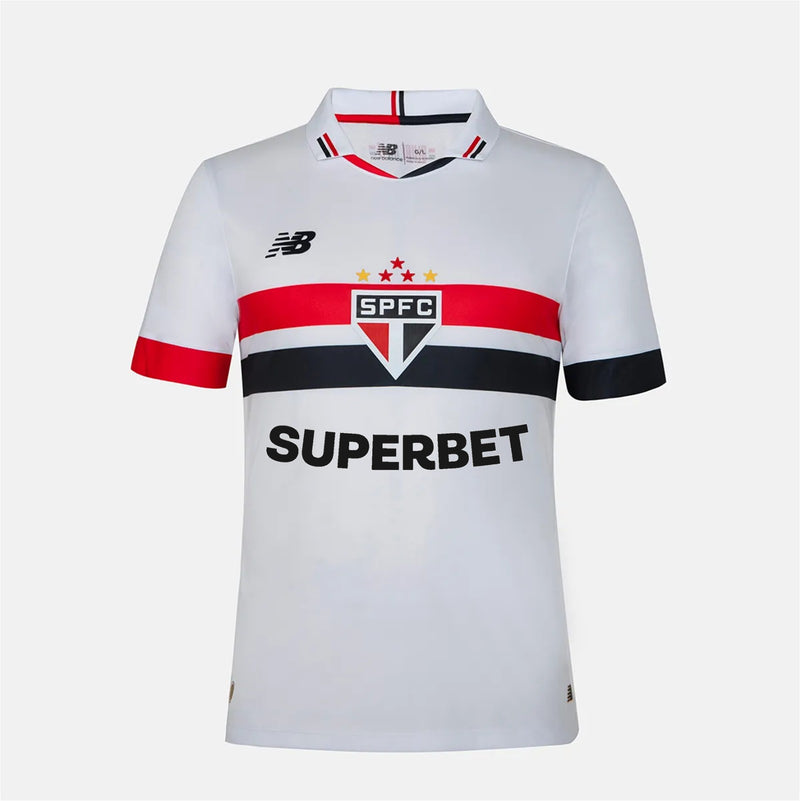 Camisa São Paulo Home 24/25 - Branca e vermelha