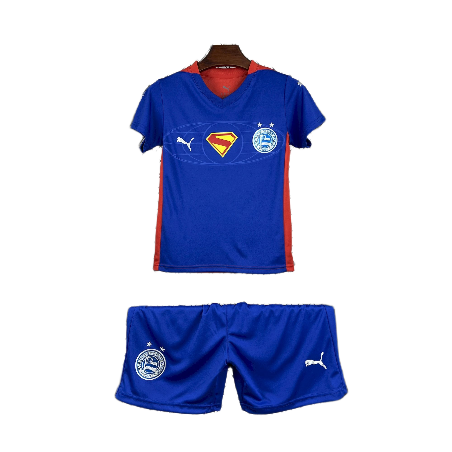 Conjunto Infantil Bahia Edição Especial 25/26 - Superman Vermelho e Azul