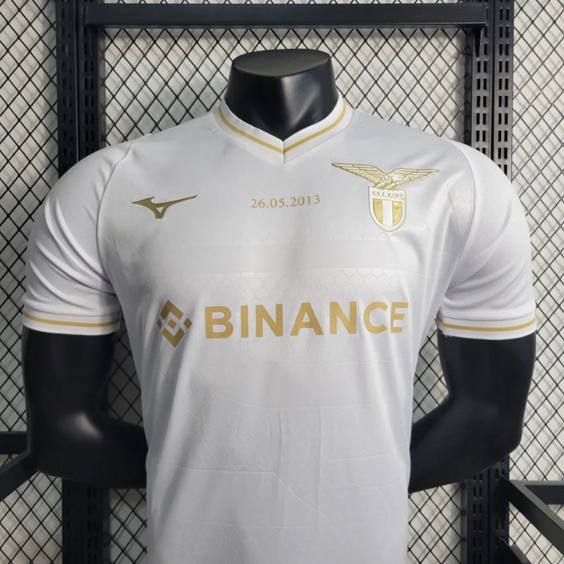 Camisa Lazio Mizuno Jogador 23/24 Masculino Branco