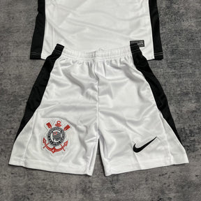 Conjunto Infantil Corinthians Titular 25/26 - Branco