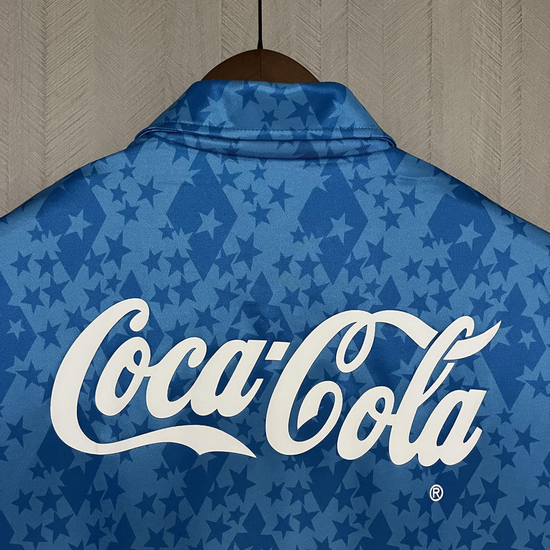 Camisa Cruzeiro Titular 93/94 - Versão Retrô Coca-Cola Azul