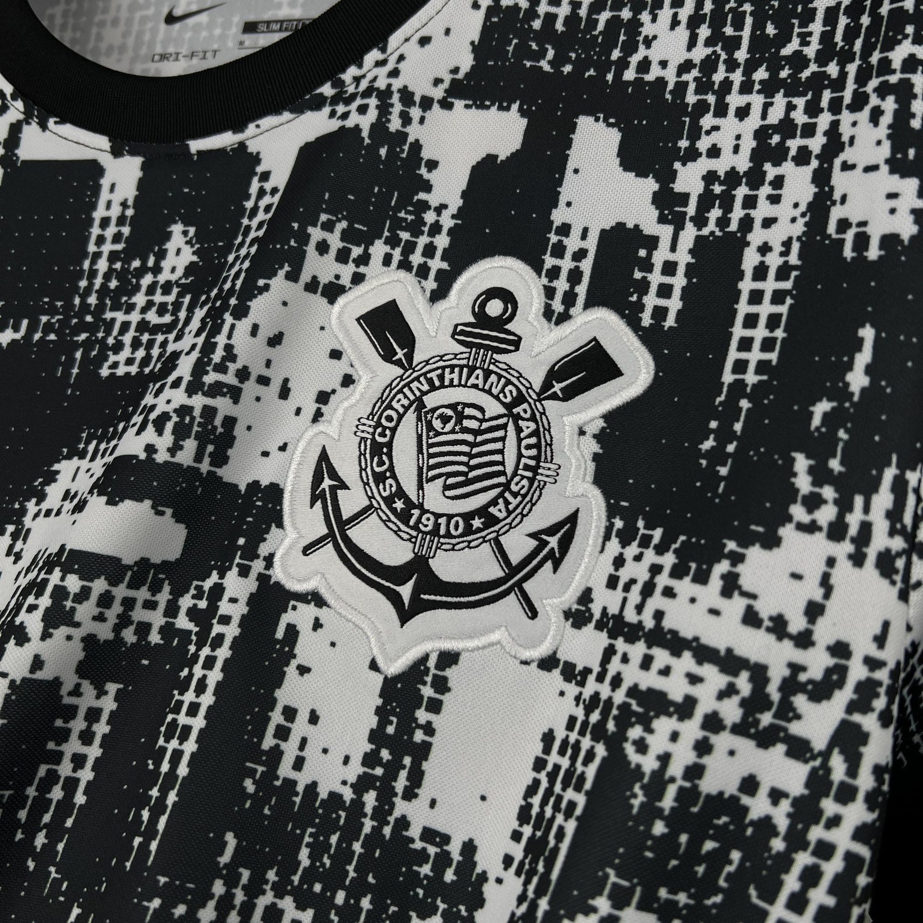 Camisa Corinthians Reserva 25/26 - Branco e Preto