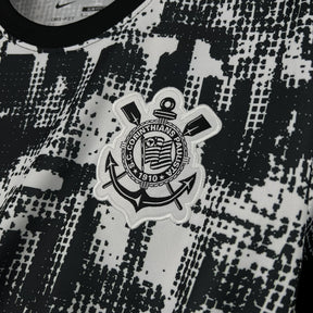 Camisa Corinthians Reserva 25/26 - Branco e Preto