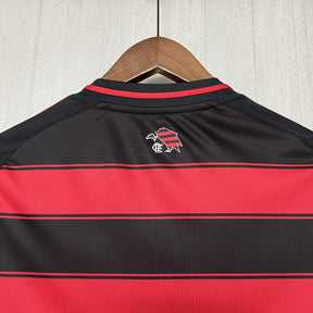 Camisa Flamengo Titular 25/26 - Feminina Baby Look Vermelha e Preta