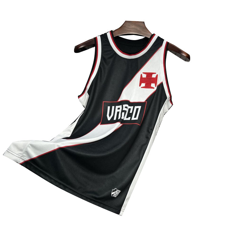 Camisa Regata Vasco 2000 - Versão Retrô Preto e Branco