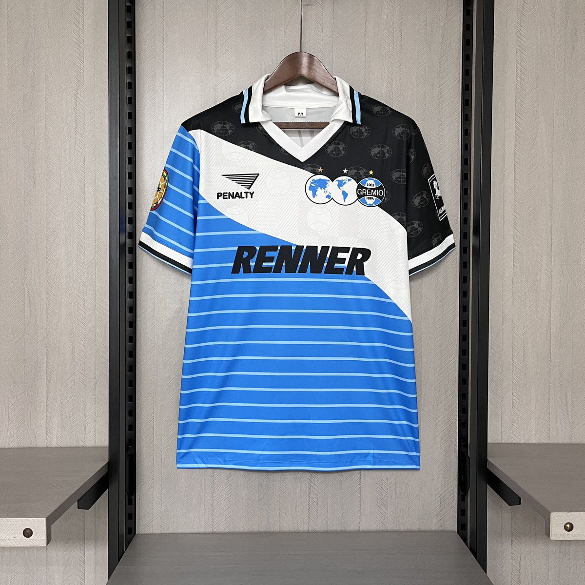 Camisa Grêmio 1996 III - Versão Retro Azul Polo Renner