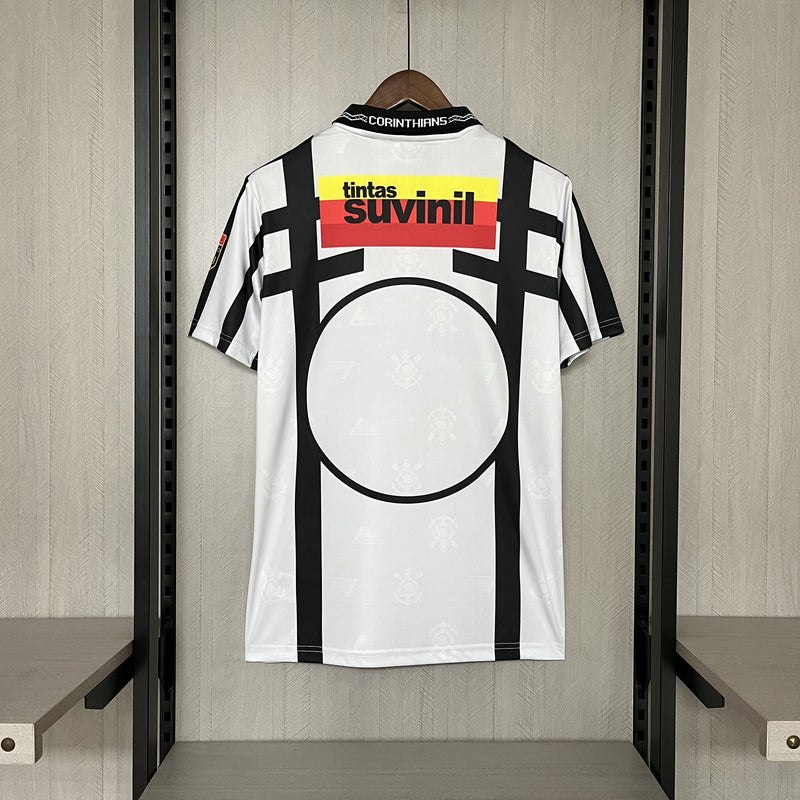 Camisa Corinthians III 1996 - Versão Retrô Branca Suvinil