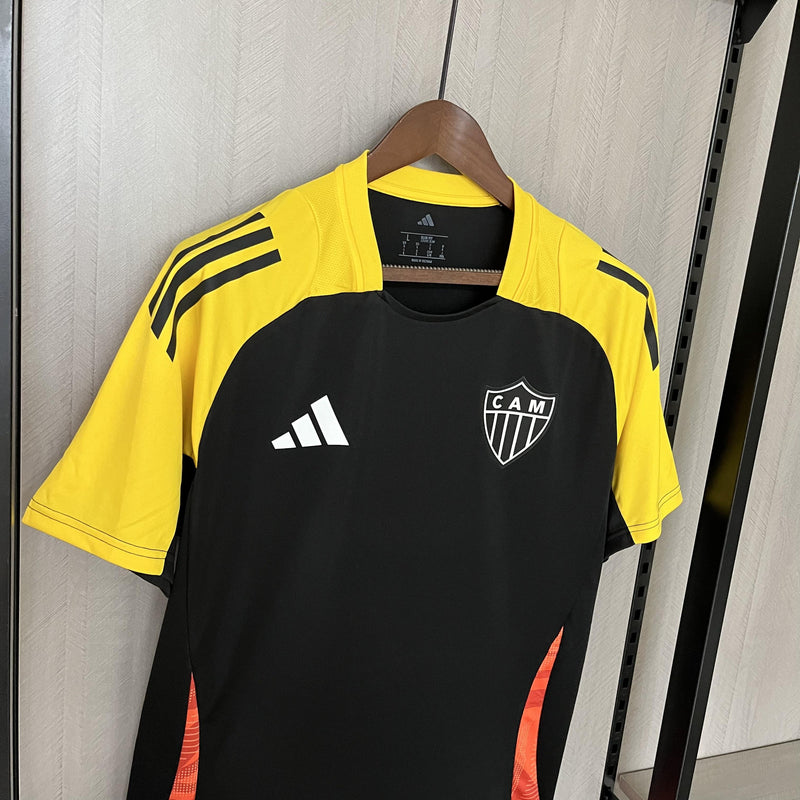 Camisa Atlético Mineiro de Treino 25/26 - Preto e Amarelo