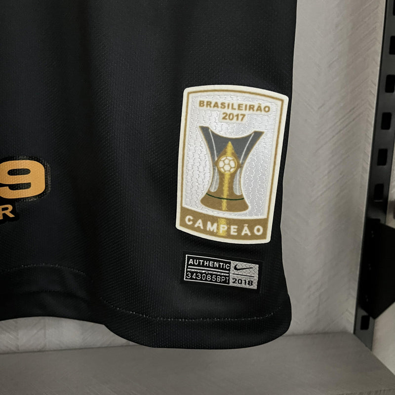 Camisa Corinthians Edição Especial 18/19 - Versão Retrô Preta Ayrton Senna