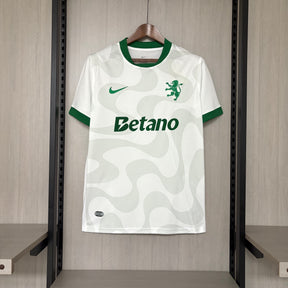 Camisa Sporting Fora 25/26 - Masculino Branco e Verde