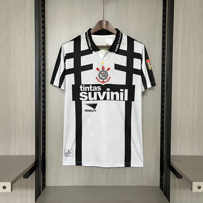 Camisa Corinthians III 1996 - Versão Retrô Branca Suvinil