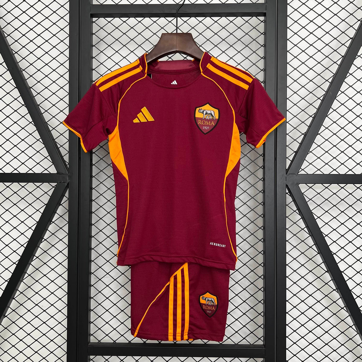 Conjunto Roma Home 25/26 - Vermelho