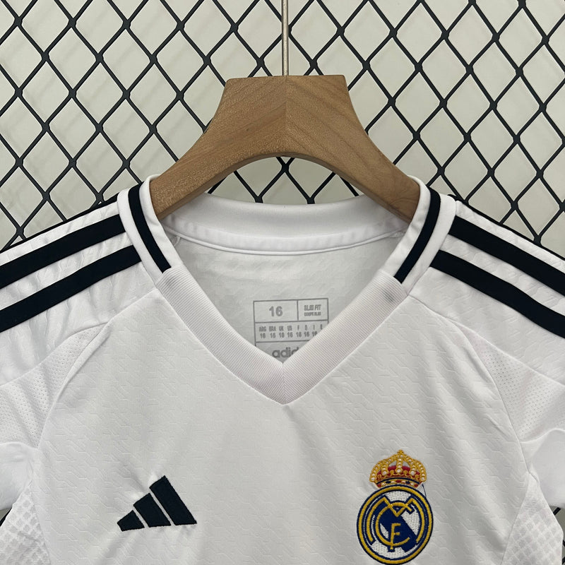 Conjunto Infantil Real Madrid I 24/25 - Branco