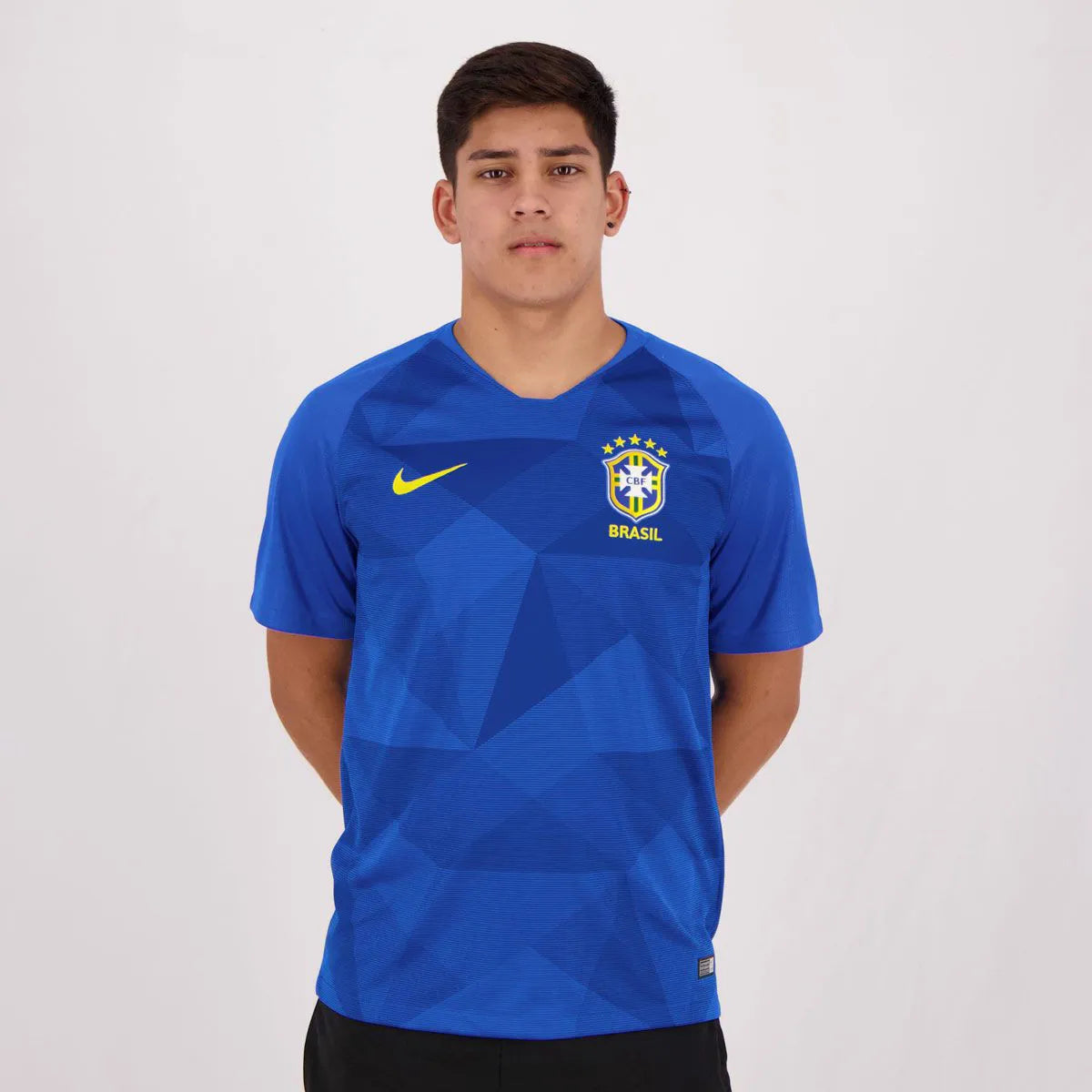 Camisa Brasil Fora 2018/19 - Versão Retrô Azul