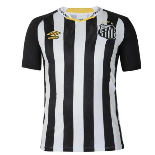 Camisa Santos Reserva 25/26 - Preta e Branca