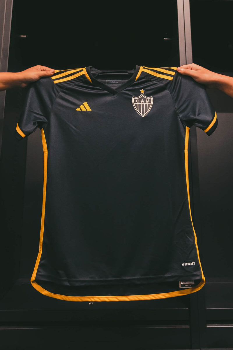 Camisa Atlético Mineiro III 23/24 - Versão Torcedor Preto e Amarelo