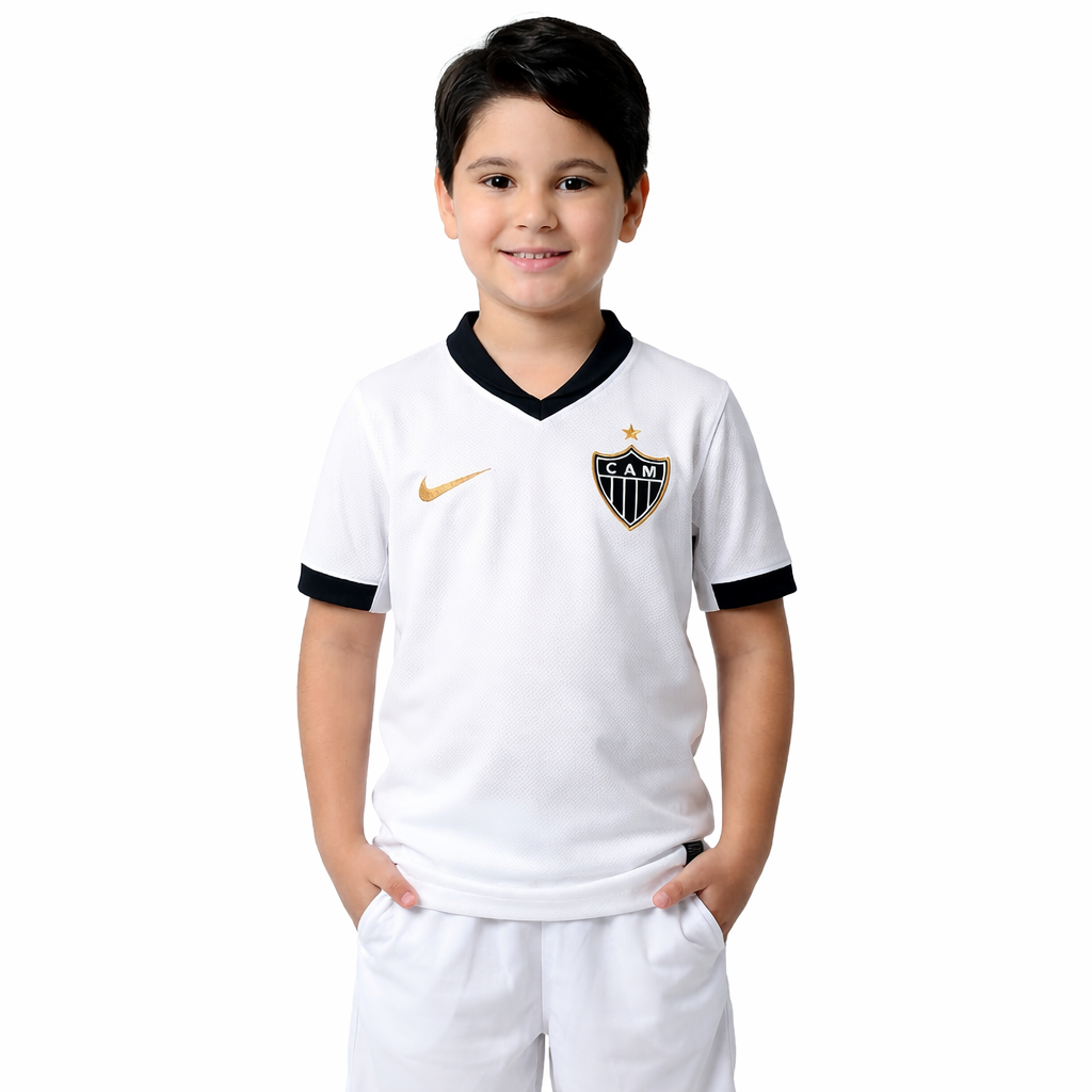 Conjunto Atlético MG 26/27 - Branco Infantil