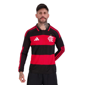 Camisa CRF Home 26/27 Manga Longa - Preta e Vermelha
