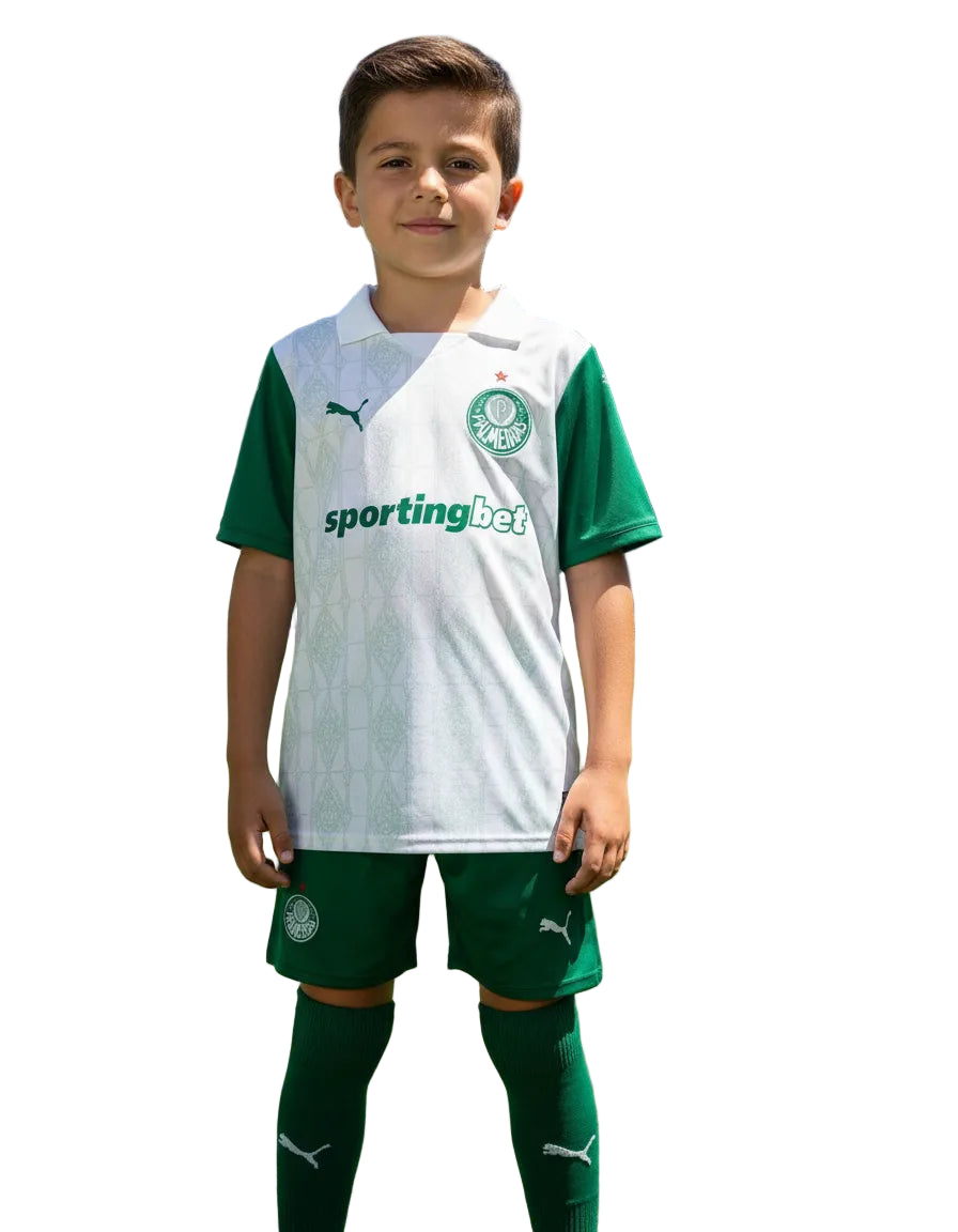 Conjunto Palmeiras 25/26 Home - Verde e branco
