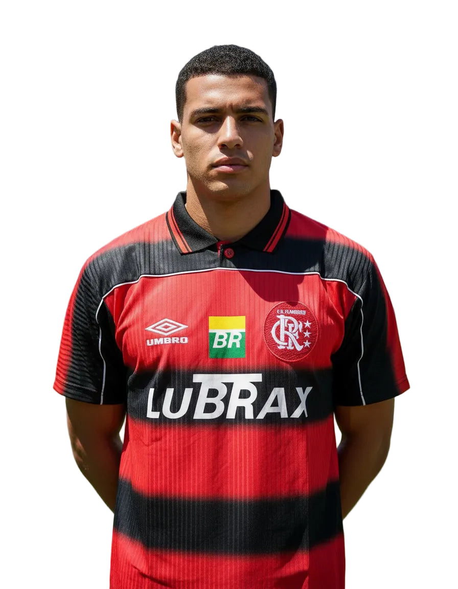 Camisa Flamengo Titular 1997 - Versão Retrô Lubrax