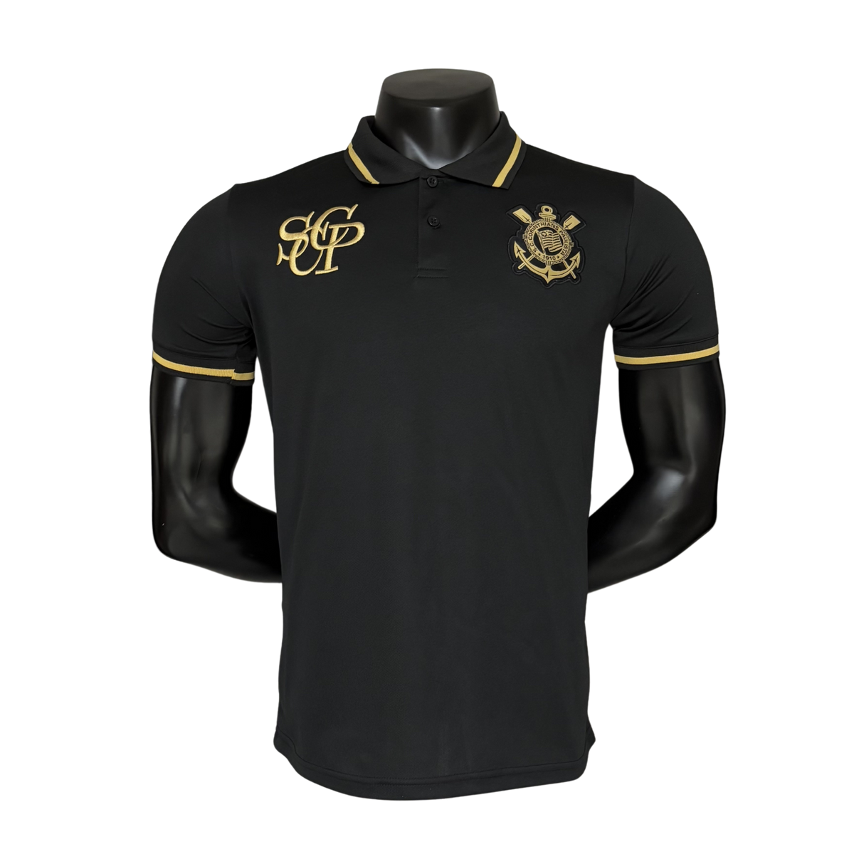 Camisa Polo Corinthians 2025 - Preta