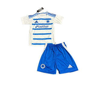 Conjunto Infantil Cruzeiro Fora 25/26 - Branco e Azul